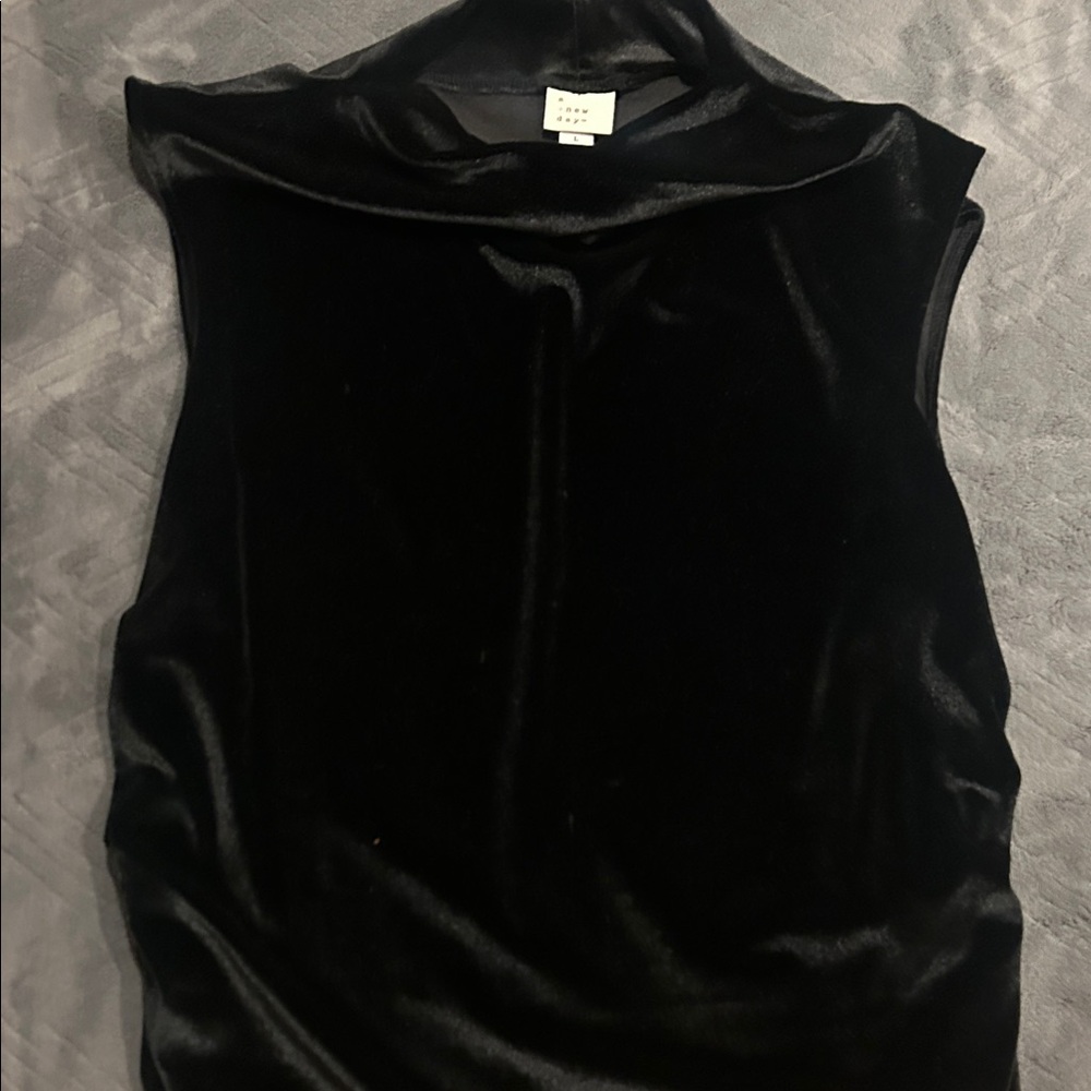 a new day Shimmering Silver Sleeveless Top